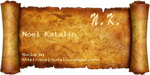 Noel Katalin névjegykártya